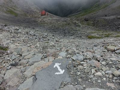 槍ヶ岳山荘へ