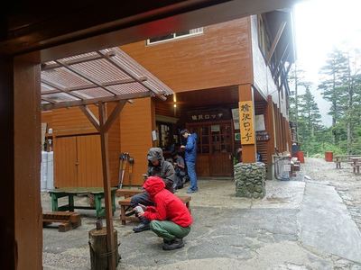 槍ヶ岳にて