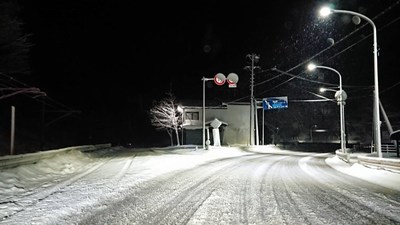 4月の雪景色