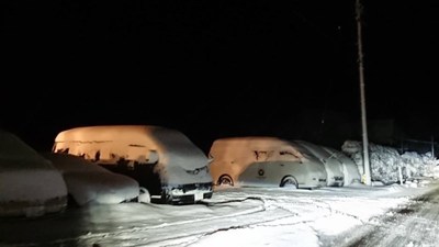 4月の雪景色