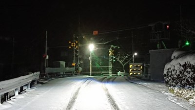 4月の雪景色