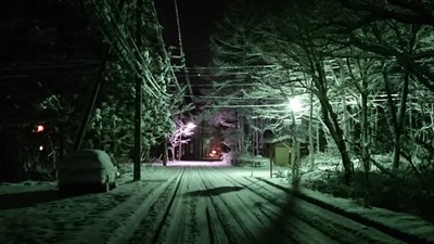 4月の雪景色