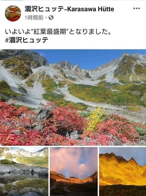 9月末の紅葉情報