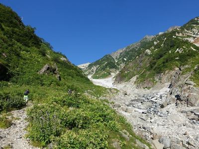 猿倉〜白馬大雪渓