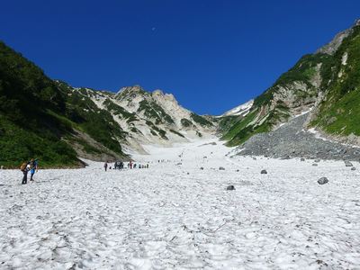 白馬大雪渓から