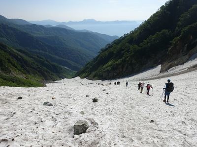 白馬大雪渓から
