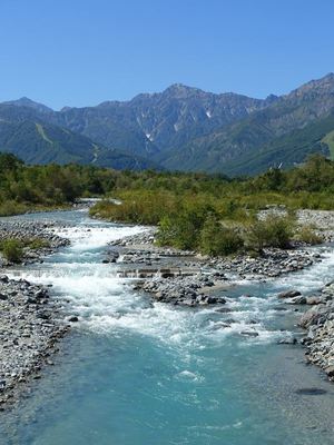 白馬村、秋接近中