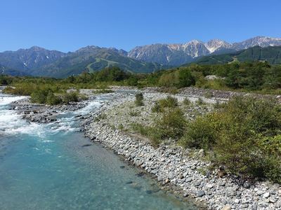白馬村、秋接近中