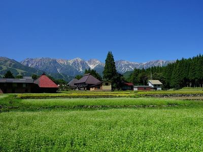 白馬村、秋接近中