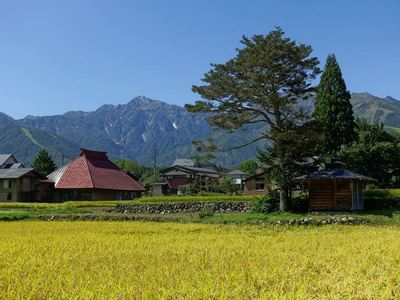 白馬村、秋接近中