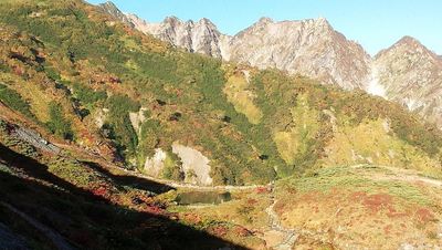 早朝の八方尾根から唐松へ
