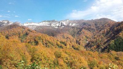 小谷村鎌池の紅葉