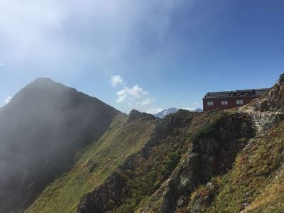 秋のアルプス唐松岳