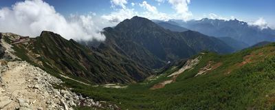秋のアルプス唐松岳